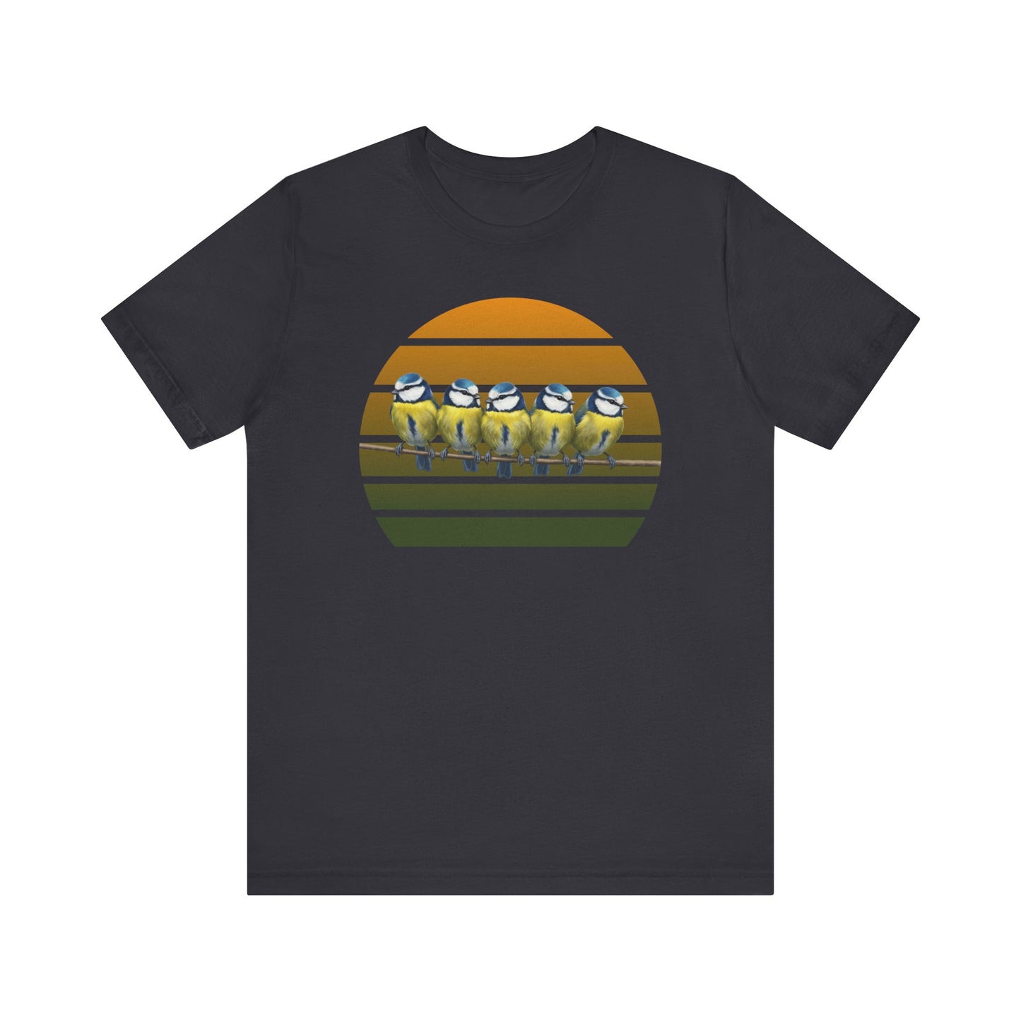 Blaumeisen Premuim T-Shirt | Geschenk für Vogelbeobachter | jz.birds