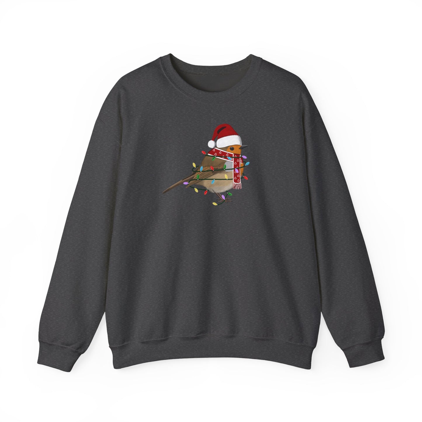 Rotkehlchen Weihnachts-Sweatshirt | Unisex Vogel Sweater für Vogelfreunde & Vogelbeobachter