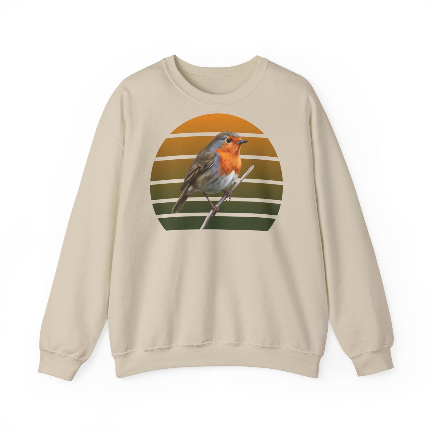 Rotkehlchen Sweatshirt | Unisex Vogel Pullover für Vogelfreunde & Vogelbeobachter