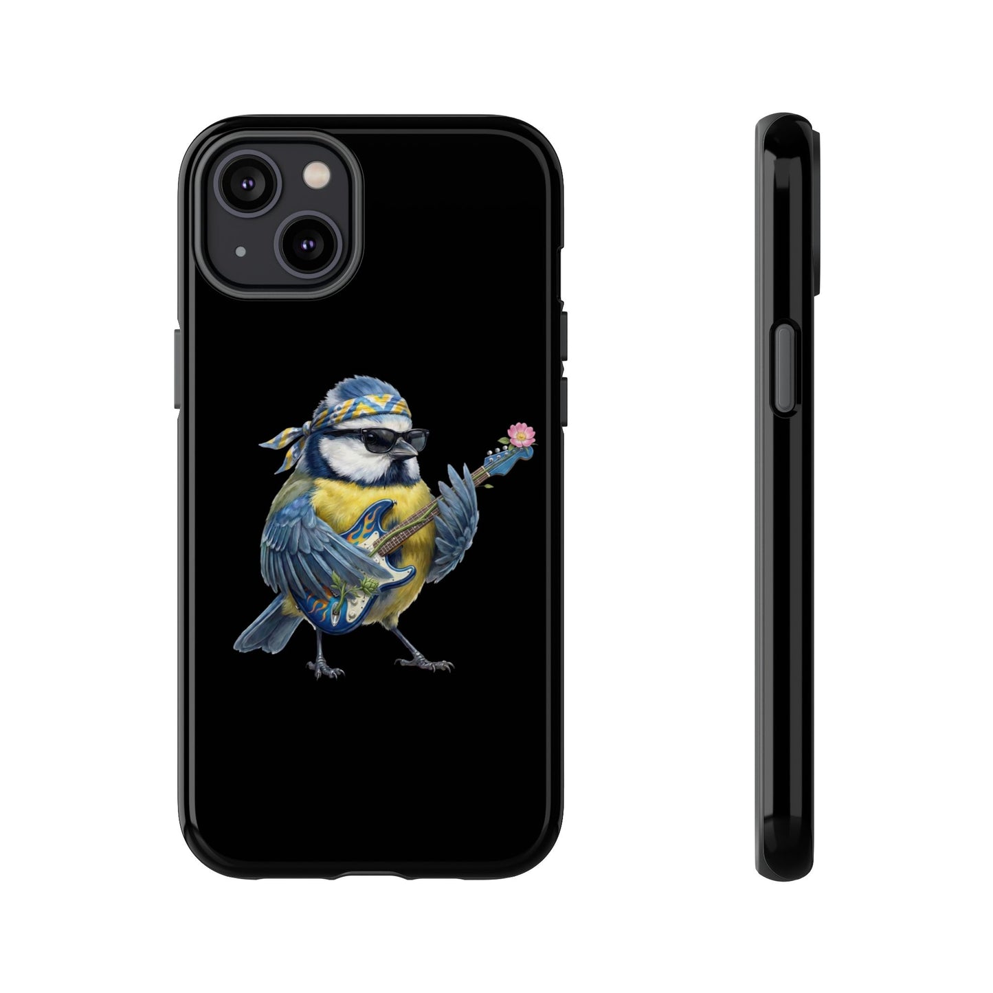 Bert Blumen-Gitarre Handyhülle (iPhone & Google Pixel) – Die Gartenvögel Band 2 Merch