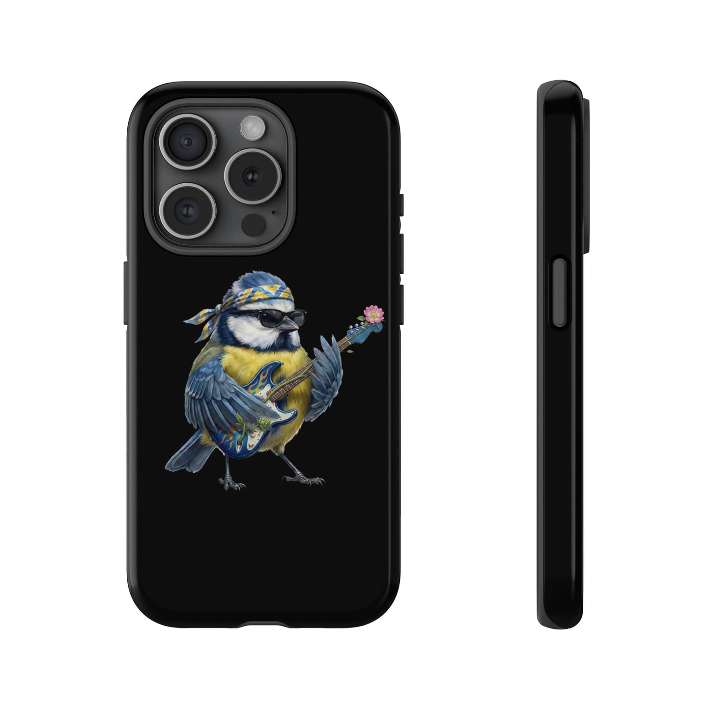 Bert Blumen-Gitarre Handyhülle (iPhone & Google Pixel) – Die Gartenvögel Band 2 Merch