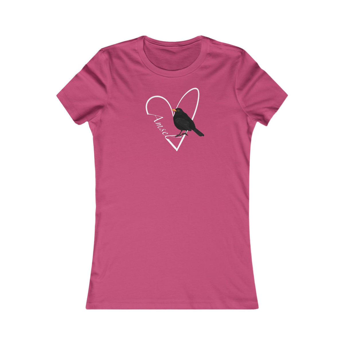 Amsel Frauen T-Shirt mit Bird Graphic Tee Hintergrund