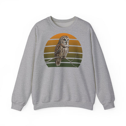 Streifenkauz Eule Sweatshirt | Unisex Pullover für Vogelfreunde & Vogelbeobachter
