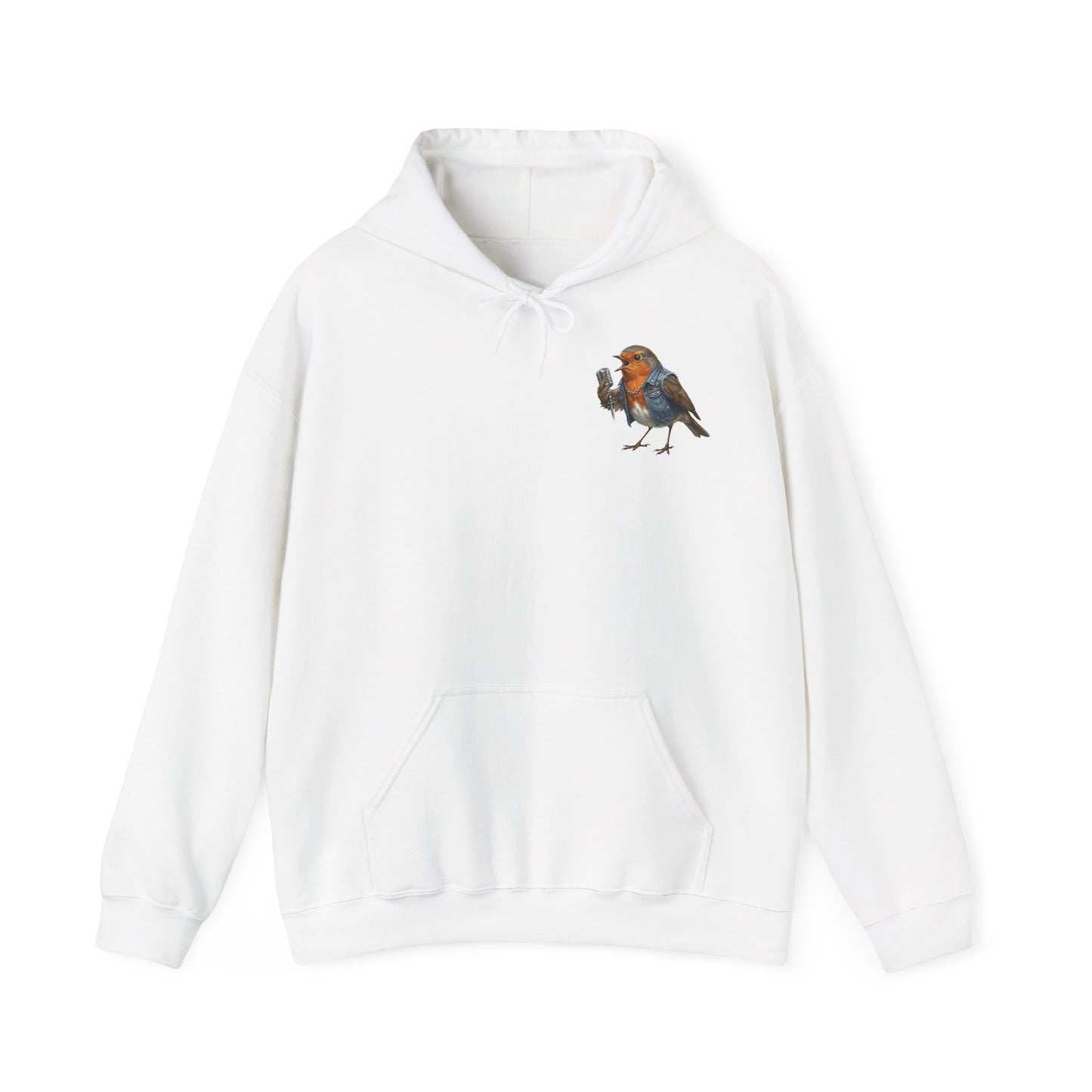 Rotkehlchen Kapuzenpullover mit artistic apparel Hintergrund