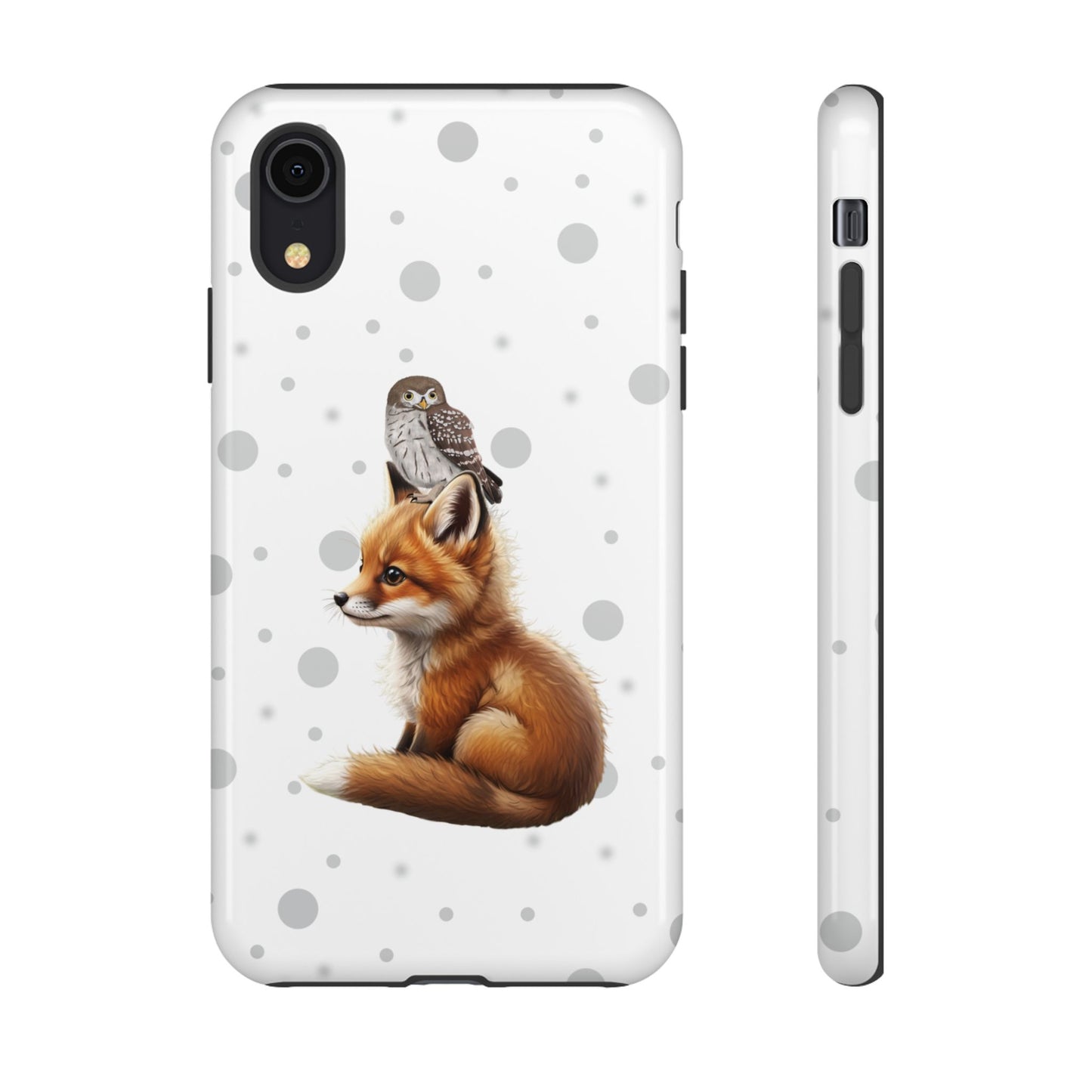 Eule mit Fuchs iPhone & Google Pixel Tiermotiv Handyhülle - Tierisch guter Schutz
