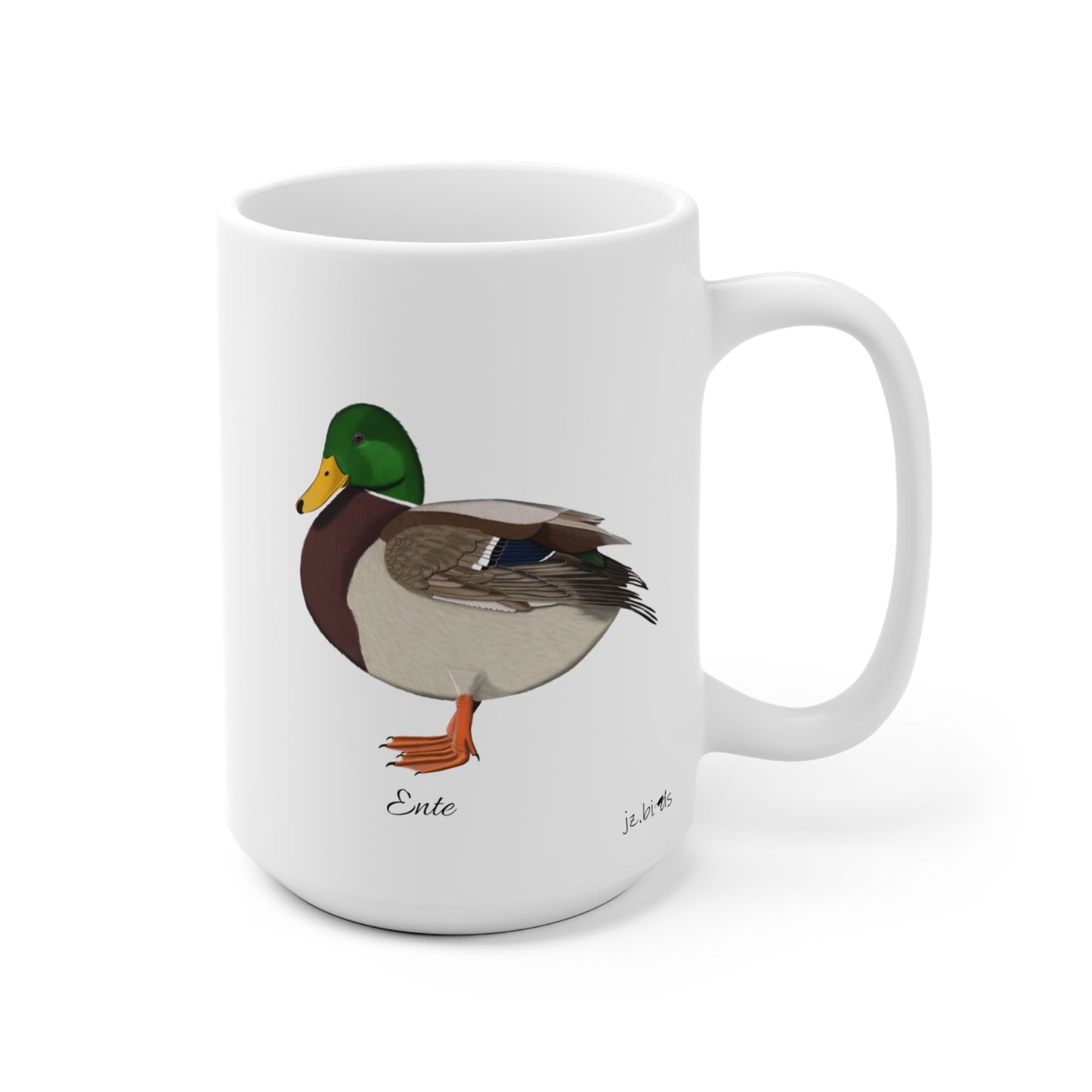 Ente Vogel Tasse Weiß für Vogelbeobachter