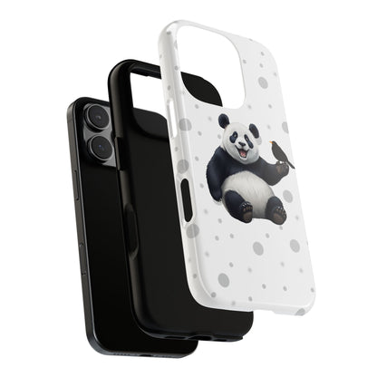Amsel mit Panda iPhone & Google Pixel Tiermotiv Handyhülle - Tierisch guter Schutz