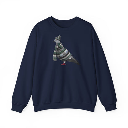 Taube in Strick Weihnachts-Sweatshirt | Unisex Vogel Sweater für Vogelfreunde & Vogelbeobachter