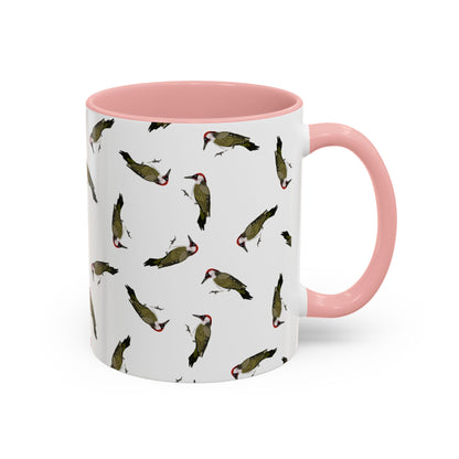 Grünspecht Tasse – Accent Coffee Mug, Birds Design