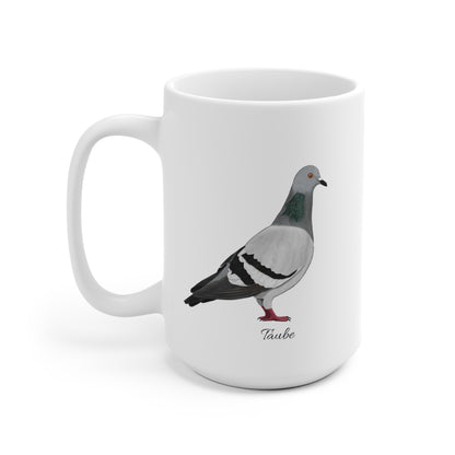 Taube Vogel Tasse Weiß für Vogelbeobachter