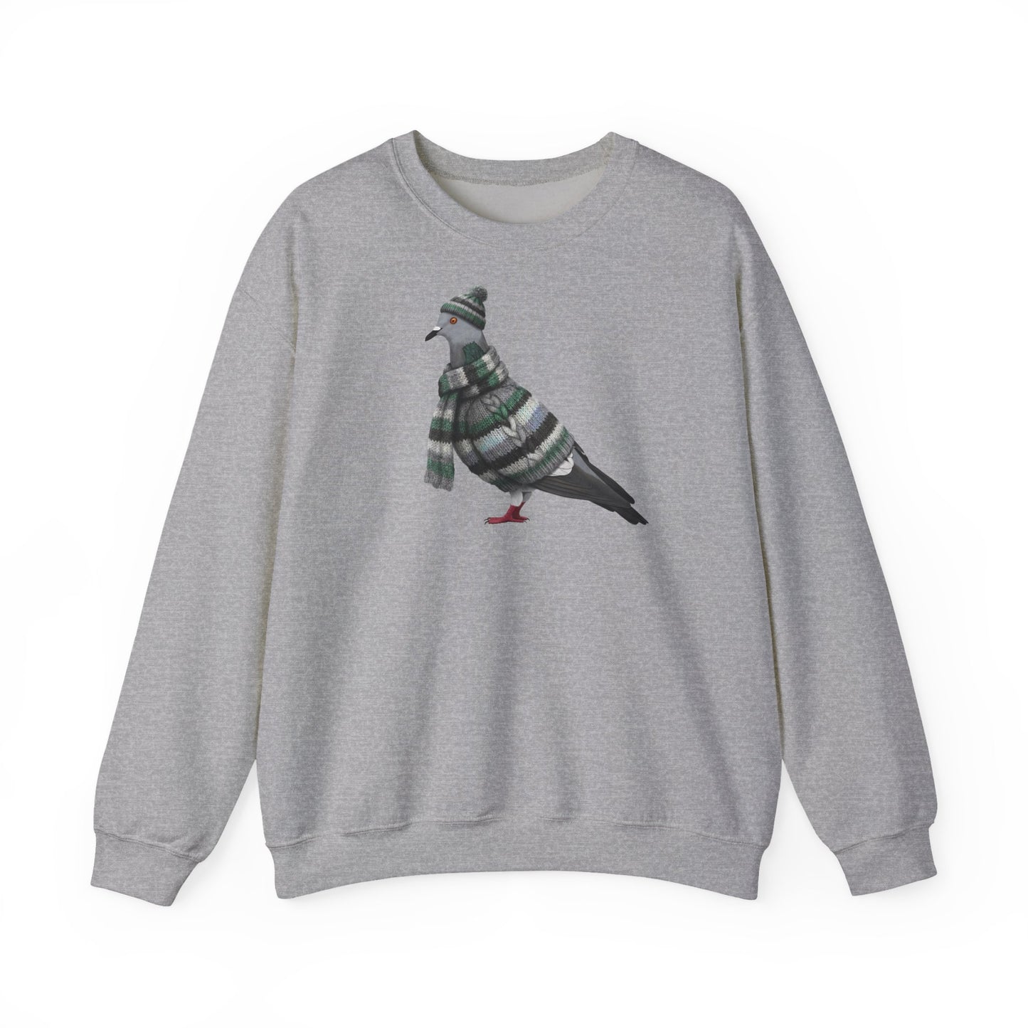 Taube in Strick Weihnachts-Sweatshirt | Unisex Vogel Sweater für Vogelfreunde & Vogelbeobachter