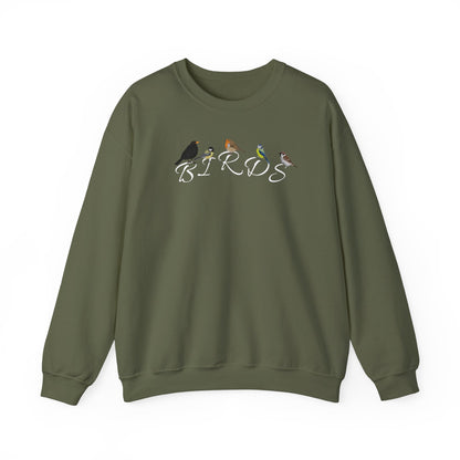 Birds Amsel Rotkehlchen Kohlmeise Blaumeise Spatz Vogel Sweatshirt für Vogelbeobachter