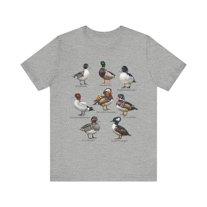 T-Shirt mit Entenarten: Vogel – bird graphic tee, watching gear