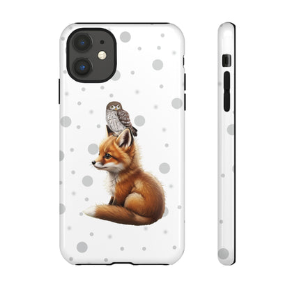Eule mit Fuchs iPhone & Google Pixel Tiermotiv Handyhülle - Tierisch guter Schutz