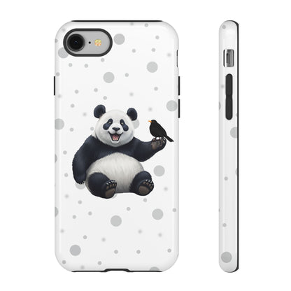 Amsel mit Panda iPhone & Google Pixel Tiermotiv Handyhülle - Tierisch guter Schutz