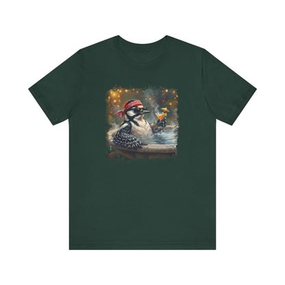 Specht Vogel T-Shirt in Black