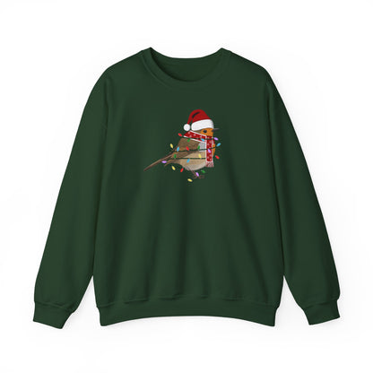 Rotkehlchen Weihnachts-Sweatshirt | Unisex Vogel Sweater für Vogelfreunde & Vogelbeobachter