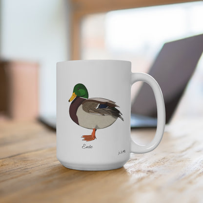 Ente Vogel Tasse Weiß für Vogelbeobachter