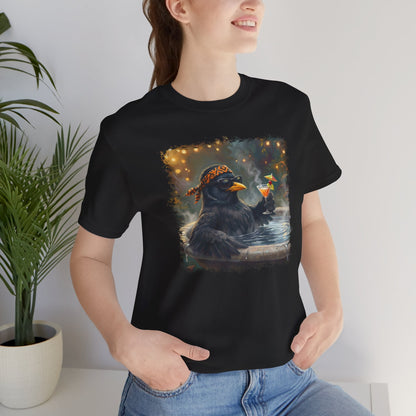 Blacky die Amsel im Urlaubsmodus | Lustiges Vogel T-Shirt | Unisex
