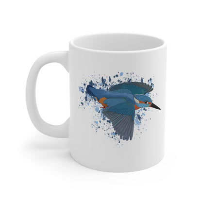 Eisvogel Vogel Tasse Weiß für Vogelfreunde & Vogelbeobachter