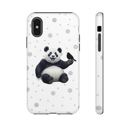 Amsel mit Panda iPhone & Google Pixel Tiermotiv Handyhülle - Tierisch guter Schutz