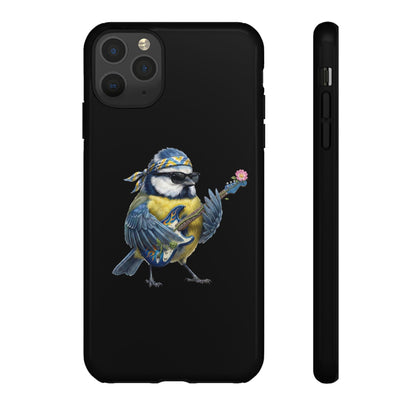 Bert Blumen-Gitarre Handyhülle (iPhone & Google Pixel) – Die Gartenvögel Band 2 Merch – animal lover,