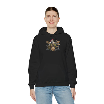 Specht Schlagzeuger Hoodie – Lustiger Kapuzenpullover für Drummer & Vogelfreunde