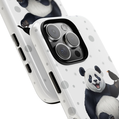 Amsel mit Panda iPhone & Google Pixel Tiermotiv Handyhülle - Tierisch guter Schutz