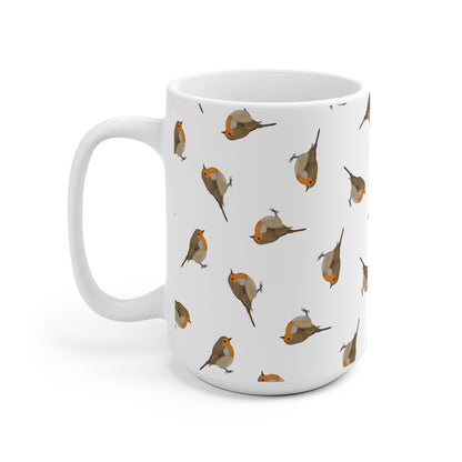 Rotkehlchen Tasse – 11 oz, 11oz