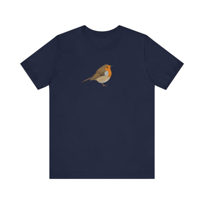 Rotkehlchen Vogel T-Shirt für Vogelfreunde und Vogelbeobachter