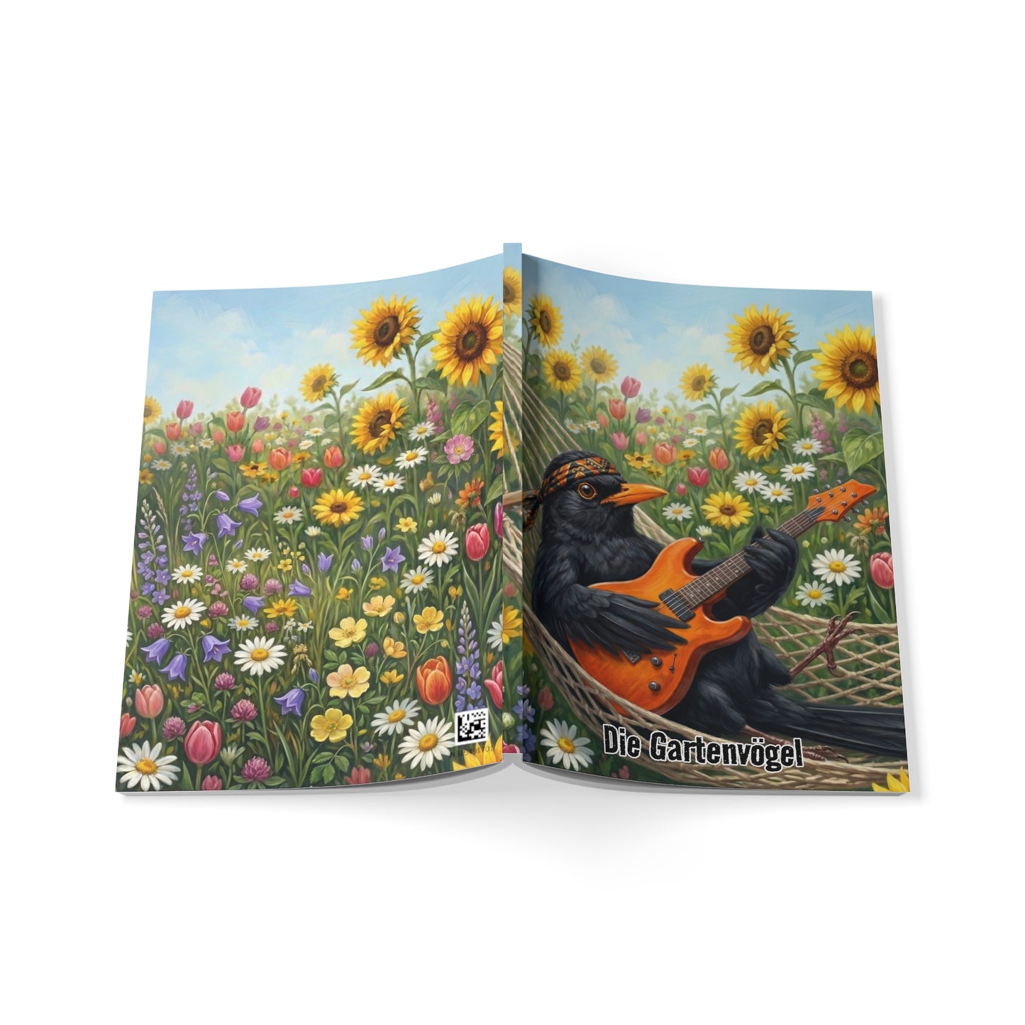 Blacky mit Gitarre Notizbücher – a5 notebook und artistic Stil