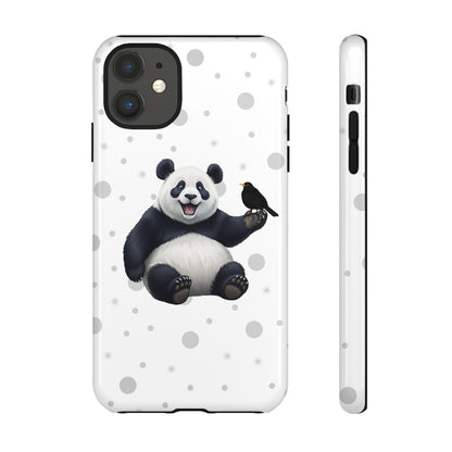 Amsel mit Panda iPhone & Google Pixel Tiermotiv Handyhülle - Tierisch guter Schutz