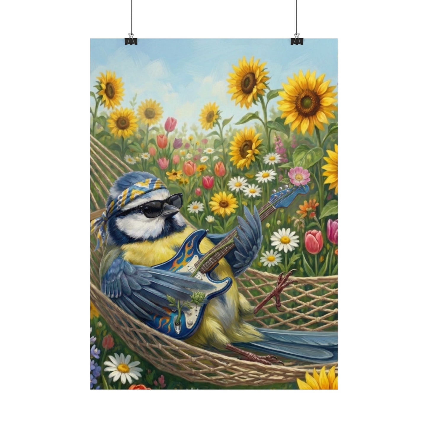 Blaumeise Poster – die gartenvögel, Glossy