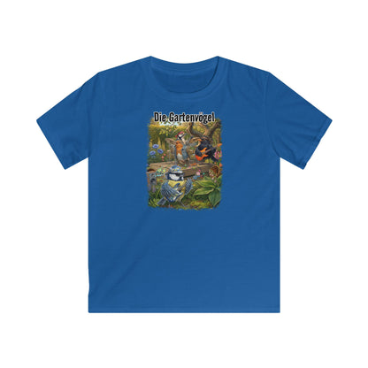 Blaumeise Kinder T-Shirt mit bird guitar Hintergrund