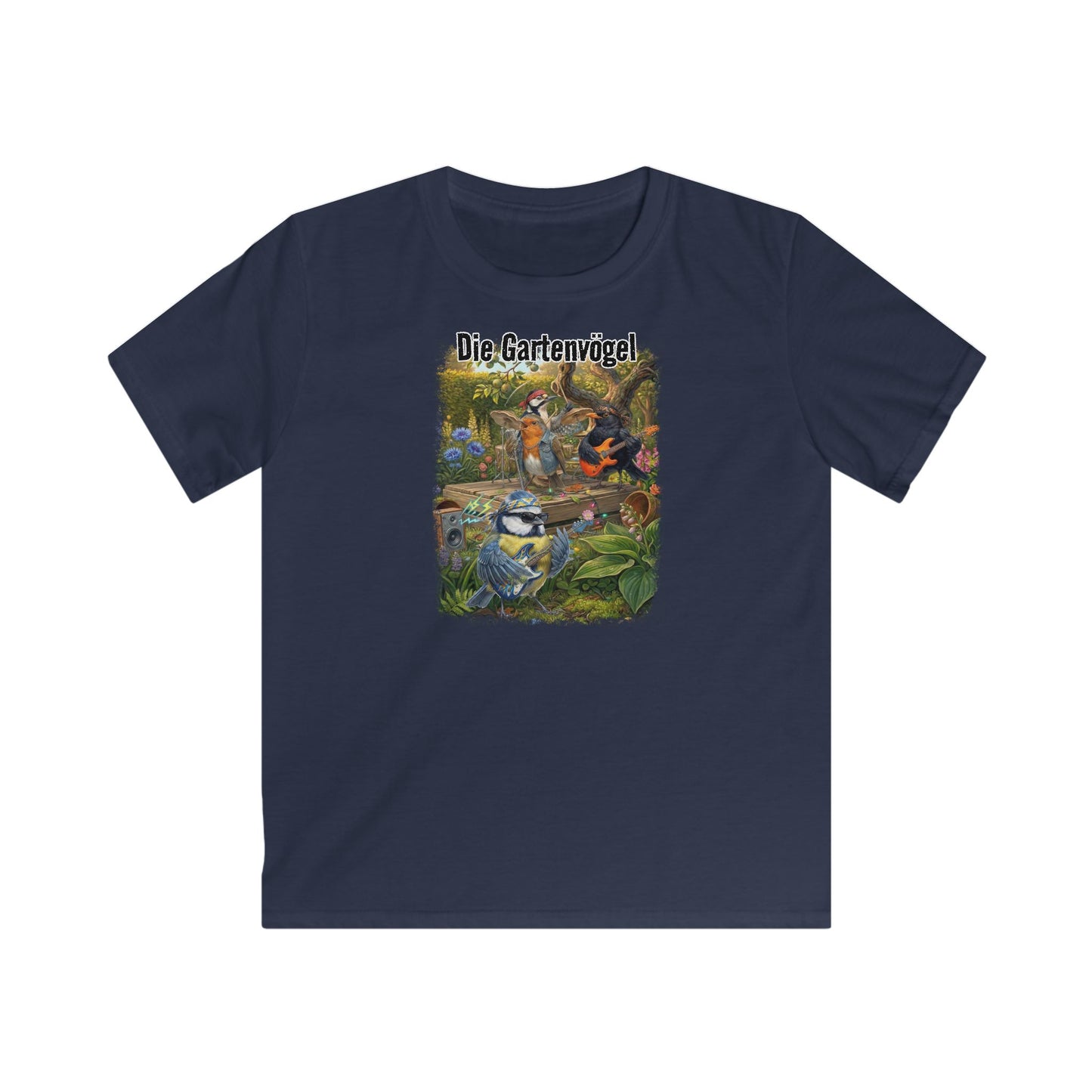Blaumeise Kinder T-Shirt in Black