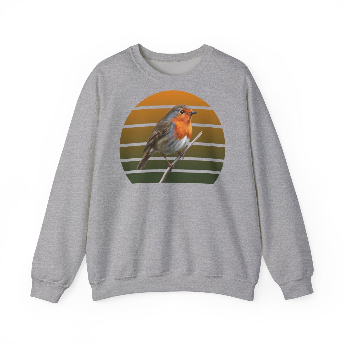 Rotkehlchen Sweatshirt | Unisex Vogel Pullover für Vogelfreunde & Vogelbeobachter