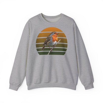 Rotkehlchen Sweatshirt | Unisex Vogel Pullover für Vogelfreunde & Vogelbeobachter