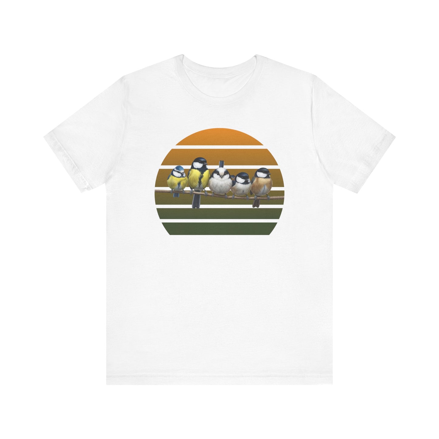 Meisen Premuim T-Shirt | Geschenk für Vogelbeobachter | jz.birds