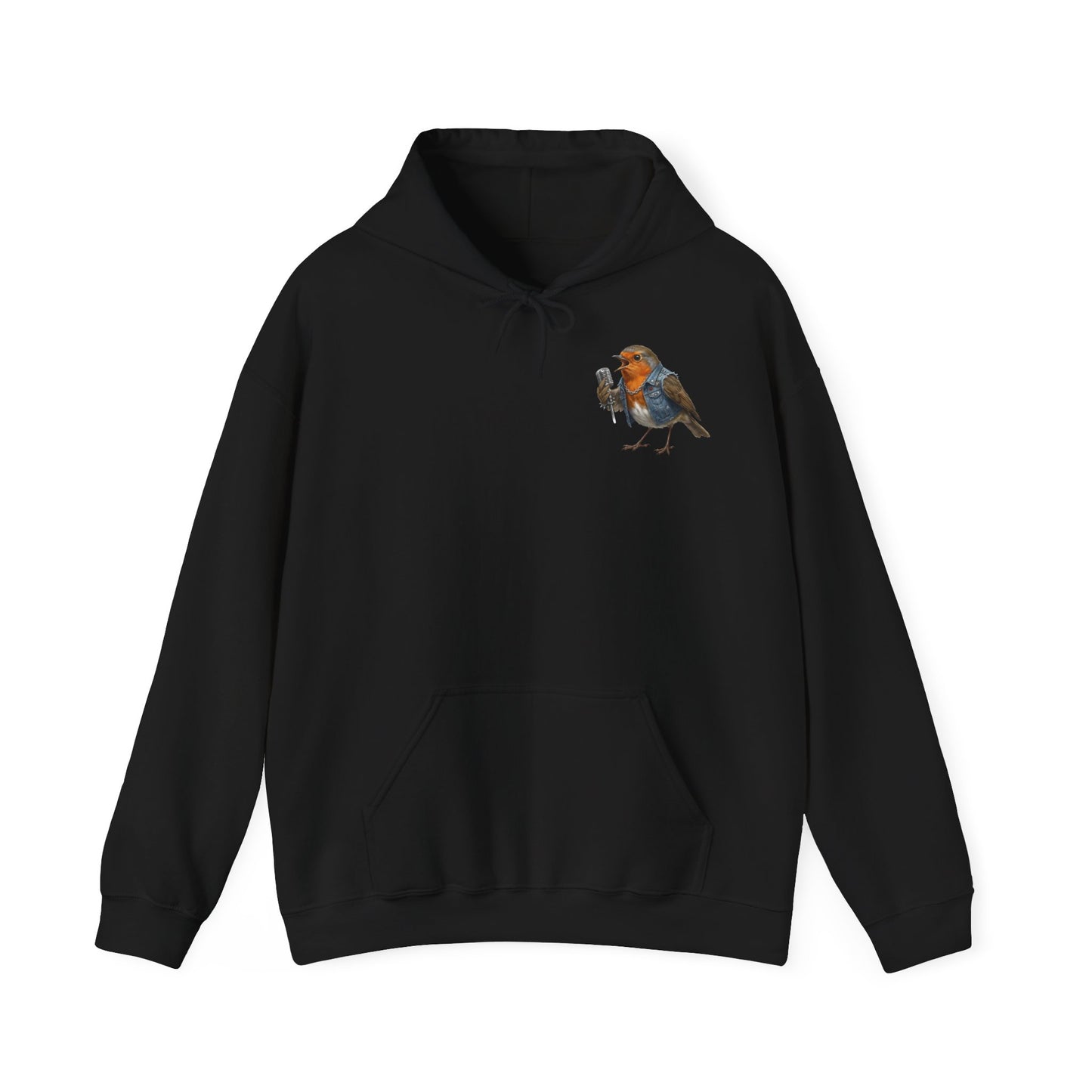 Rotkehlchen Kapuzenpullover in Dark Heather
