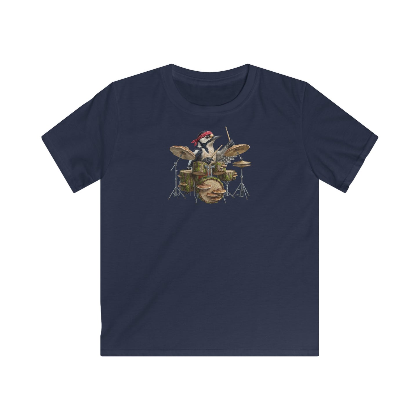 Specht Kinder T-Shirt – bird guitar und birthday shirt Stil