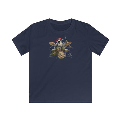 Specht Kinder T-Shirt – bird guitar und birthday shirt Stil