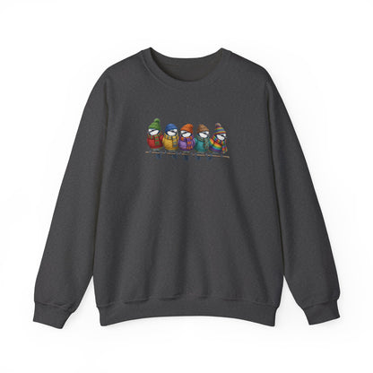 Blaumeisen in Strick Winter-Sweatshirt | Unisex Vogel Sweater für Vogelfreunde & Vogelbeobachter