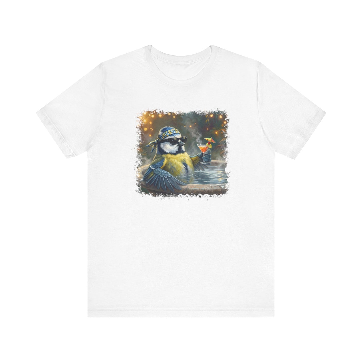 Blaumeise Vogel T-Shirt mit band tshirt Hintergrund