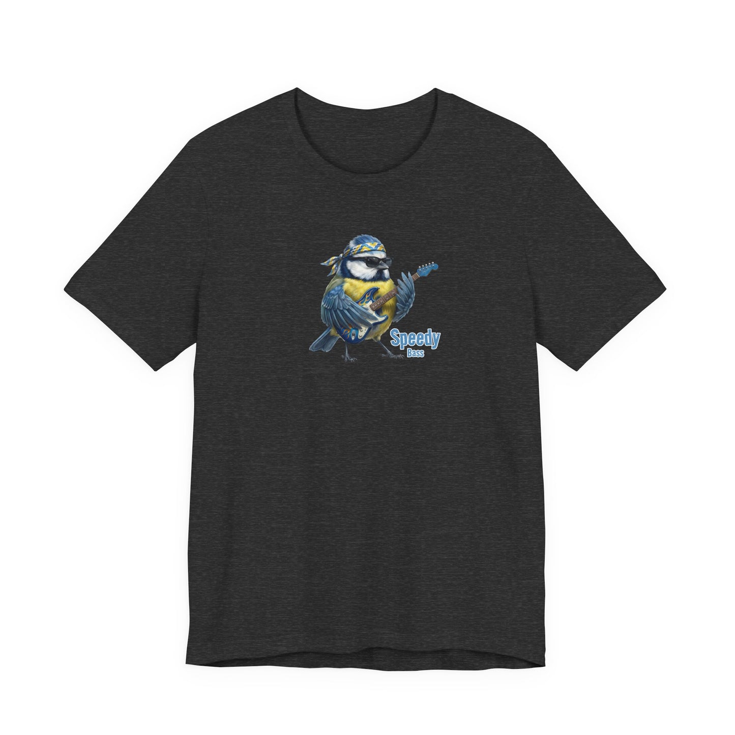 Speedy die Blaumeise (Bass) – Offizielles The Backyard Birds Premium T-Shirt