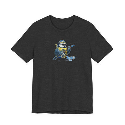 Speedy die Blaumeise (Bass) – Offizielles The Backyard Birds Premium T-Shirt