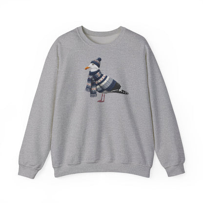 Möwe in Strick Weihnachts-Sweatshirt | Unisex Vogel Sweater für Vogelfreunde & Vogelbeobachter
