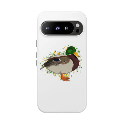 Stockente Ente Vogel iPhone & Google Pixel Vogelmotiv Handyhülle Weiß