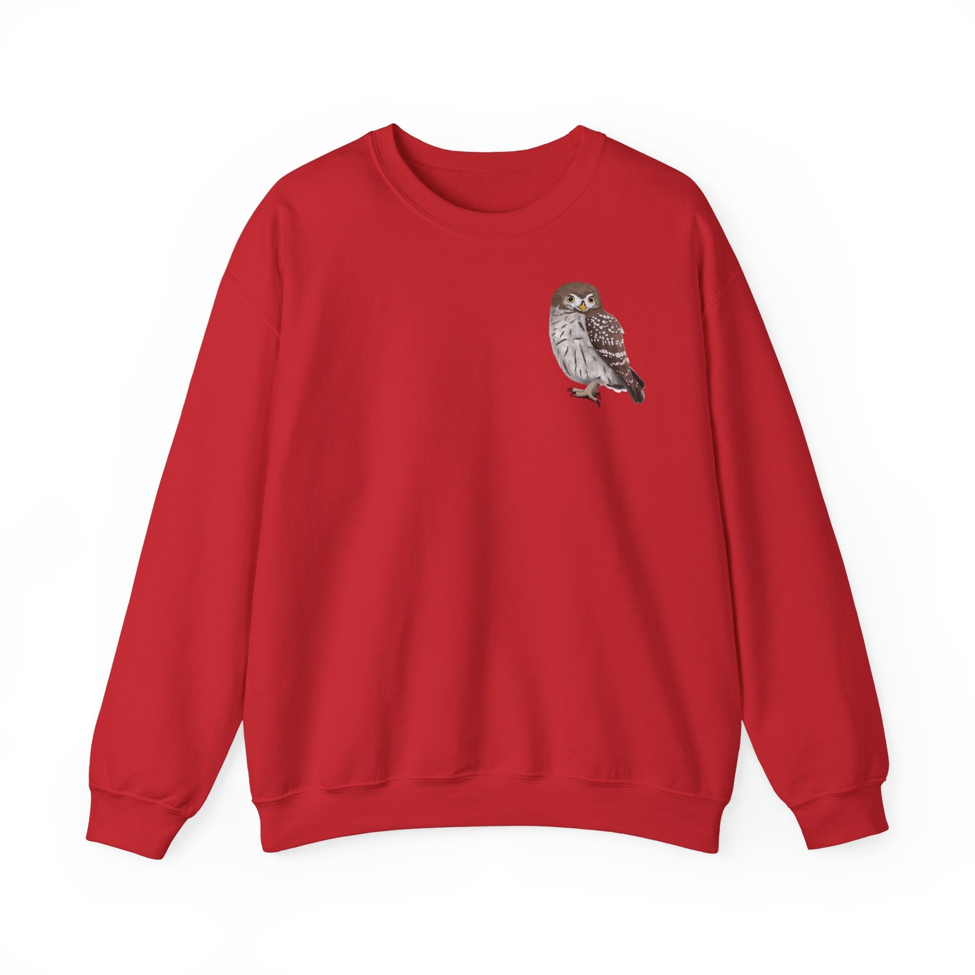 Kauz Sweatshirt Vogelmotiv in Dark Heather