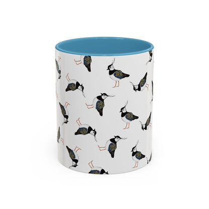 Kiebitz Tasse mit Streumuster | Vogelmotiv Kaffeebecher für Vogelbeobachter & Naturfreunde