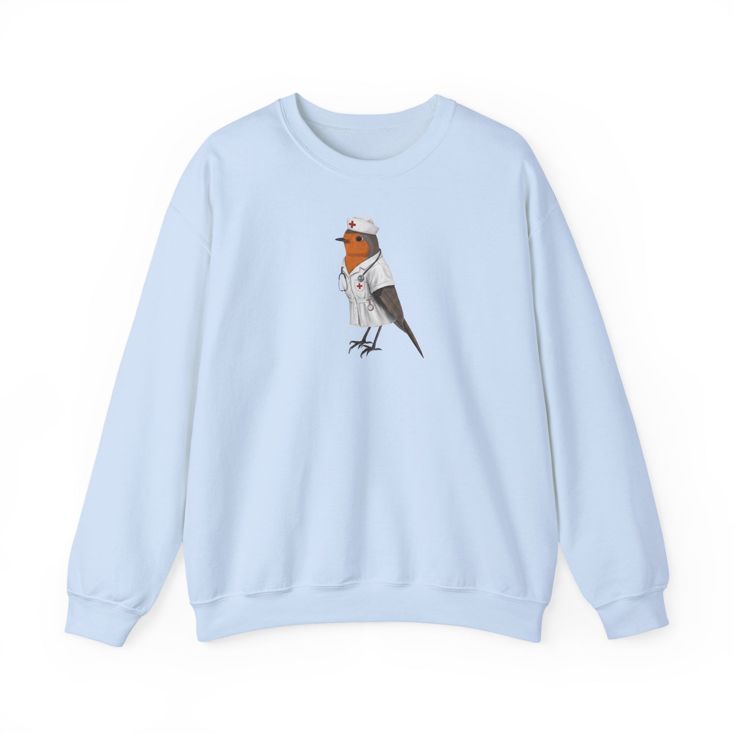Rotkehlchen Krankenschwester Sweatshirt (Unisex) - Geschenk für Pflege & Medizin